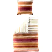 TRAUMSCHLAF Seersucker Bettwäsche Tilburg orange 155x220 cm + 80x80 cm