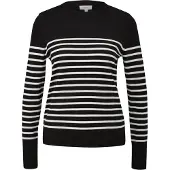 s.Oliver Strickpullover Gestreifter Pullover aus Viskosemix