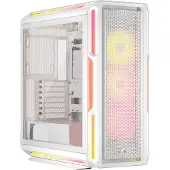 Corsair iCUE LINK 5000T LX RGB, Midi Tower, PC, Weiß, ATX, EATX, micro ATX, Mini-ITX, Kunststoff, Stahl, Gehärtetes Glas, Gaming