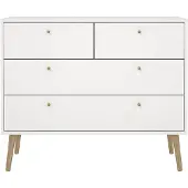 Ebuy24 Bodo Kommode 4 Schubladen weiß.