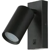 Licht-Erlebnisse Wandspot Metall verstellbar Schwarz GU10 Wandlampe