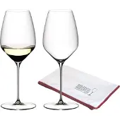Riedel VELOCE Riesling Weinglas 2er Set + Poliertuch