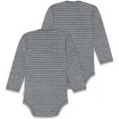 Normani 2er Pack Baby Merino Body Langarm „Auckland" - 9377