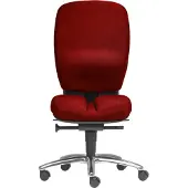 Sitwell Büro-Drehstuhl Mister Office ohne Armlehnen Alu-Fußkreuz rot