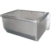 Sonstiges Edelstahl Trogtränke 50cm, Ablauf 2", mit Heizung 100W