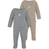 Normani 2er Pack MERINO Baby Merino Strampler „Levin" - 9413