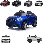 Moni Kinder Elektroauto Mercedes AMG GLC 63S, EVA-Reifen, Musik, Fernbedienung blau