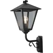 Konstsmide Benu Up schwarz lackiertes Aluminium, rauchfarbenes Acrylglas, Hand EU 434-750