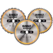 DeWalt Zubehör DT1964-QZ Kreissägeblatt 305 x 30 mm 3er-Pack DT1958-QZ + DT1959-QZ + DT1960QZ