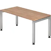 Hjh OFFICE PRO JAVA 16 S - 160 x 80 Nussbaum höhenverstellbar