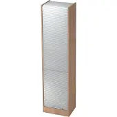 Hjh OFFICE PRO SIGNA R50 RE - Nussbaum/Silber Rollladenschrank 5 OH Relinggriff Kunststoff