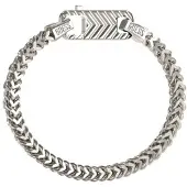 GUESS - Men's Pit Stop Steel Bracelet JUMB04438JWST - Length: 23 cm
