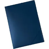 Eichner Eckspannmappe, DIN A3, Gummizugverschluss, 5 Stück, blau