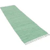 Pergamon Baumwolle Natur Teppich Läufer Jolly Baumwolle Mint, Größe:70x140 cm