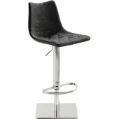 Mayer Barstuhl Sitzmöbel 1275 43 x 50 x 85 cm Edelstahl schwarz