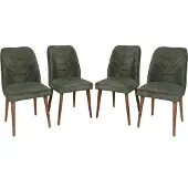 Skye Decor , Dallas- Dallas 565NMB, Nussbaum, Bürostühle, 90x50x49 cm, Rahmen: 100% Metall