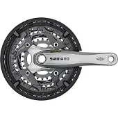 Shimano Trekking FC-T521 Octalink Kurbelgarnitur 3x10-fach 48-36-26 Zähne silber 170mm 2022 Kurbelgarnituren