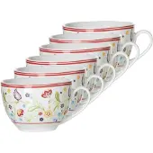 Ritzenhoff & Breker Tasse "Kaffeetassen Shanti 180 ml 6er Set bunt", bunt, Porzellan, Trinkgefäße, Tasse