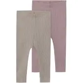 TWO SOON 2er-Pack Leggings in Woodrose | Gr.: 80