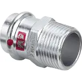 Viega Prestabo overgang 3/4x22mm af ulegeret stål muffe / nippel, SC-contur