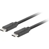 Lanberg CA-CMCM-32CU-0018-BK, 1,8 m, USB C, USB C, USB 3.2 Gen 2 (3.1 Gen 2), Schwarz