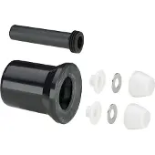 Viega WC-Anschlussgarnitur 3817.816 DN 100x160mm, Kunststoff schwarz