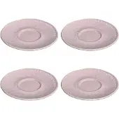 Leonardo Kaffee-Untertasse Matera Rosa 11 cm (4-teilig)
