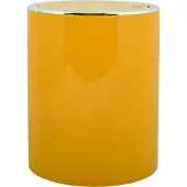 MSV Bad Serie "ASPEN" Design Kosmetikeimer Bad Treteimer Schwingdeckeleimer Abfallbehälter mit Schwingdeckel 6 Liter (ØxH): ca. 18,5 x 26 cm Pastell Gelb