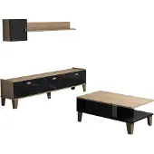 Skye Decor , Sumer- Sumer G5030BMS, Eiche, Wohnzimmer, 44,8x178x34,6 cm, 100% Melaminbeschichtete Partikelplatte