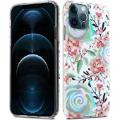 Cadorabo IMD TPU Bunte Blumen & Blätter Cover