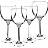 Villeroy & Boch Glas "Wassergläser Octavie 370 ml 4er Set transparent", bunt (transparent), Glas, Trinkgefäße, Glas