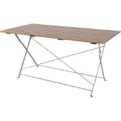 Mojawo Biergarten Tisch Klapptisch Gartentisch klappbar Akazie Stahl 120x60cm