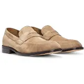 BOSS Herren Business Schuhe Limber - Taupe - Größe 44