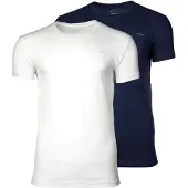Gant T-Shirt "T-Shirt C-NECK T-SHIRT 2-PACK 2er Pack", Herren, Gr. L, blau (marineblau, weiß), Obermaterial: 100% Baumwolle CO., Shirts T-Shirt