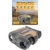 Pni Hunting BH800 digitales Jagdfernglas, 18X Zoom, 10x optisch + 8x digital, Infrarot-Nachtsicht, funktioniert auch nachts