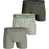 Björn Borg Boxershort Cotton Stretch Boxershort 3 Multipack 3 Herren Green (3er-Pack)-XXL