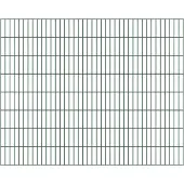 Alberts Doppelstab-Gittermatte, Typ 6/5/6, ohne Überstand, Breite 2000 mm x Höhe 1600 mm, Farbe: grün RAL 6005