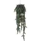 Creativ Deco Winterliche Kunstpflanze "Weihnachtsdeko", grün, H:85cm, Kunststoff, Kunstpflanzen, Winterliche Kunstpflanze, Hängezweige mit Zapfen