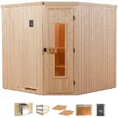 Weka Sauna "Varberg 3" 7,5 kW Bio-Ofen mit ext. Steuerung
