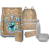 MCNEILL Schulranzen Tenero Schoolbag Set 5-teilig Greta senfgelb