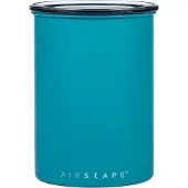 Airscape Kaffeedose Aromabehälter luftdicht vakuum 500g Bauwollbeutel türkis