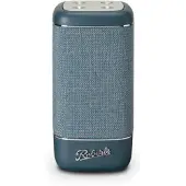 Roberts Beacon 325 – Bluetooth-Lautsprecher – tragbar, wiederaufladbar, Laufzeit 12 Stunden, Zwei Passive Bassheizkörper, Vintage-Design, Bluetooth, Streaming, Aux-Eingang, Blaugrün