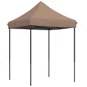 The Living Store Partyzelt Faltbar Pop-Up Braun 200x200x306 cm