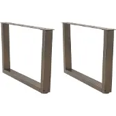 vidaXL Couchtischbeine V-Form 2 Stück Naturstahl 70x(42-43,3) cm Stahl