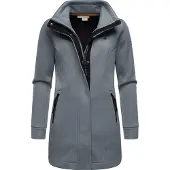 Ragwear Sweatjacke "Letrice Bonded" Elegante Zip-Jacke mit hohem Kragen in Feinstrickoptik