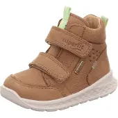 Superfit Breeze Mid GTX Kinder Sneaker, Brown/Light Green, 20, Kinderschuhe