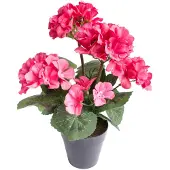 Botanic-Haus Kunstblume "Geranienbusch mit 6 Blütenköpfen"