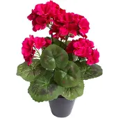 Botanic-Haus Kunstblume "Geranienbusch mit 6 Blütenköpfen"
