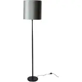 QAZQA Stehleuchte Schwarz mit Grünem Samt Schirm 40cm Simplo