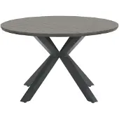 Gardissimo ARMATI Nonwood Alu-Gartentisch Gartenmöbel 120cm (rund) anthrazit / anthrazit